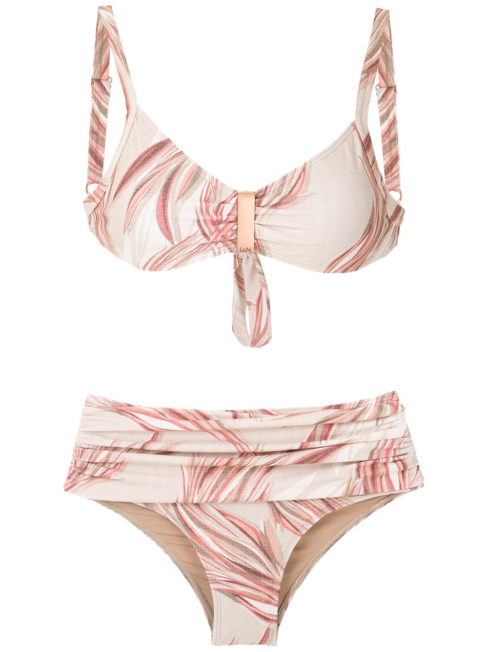 

Lygia & Nanny Anne printed bikini set - Neutrals