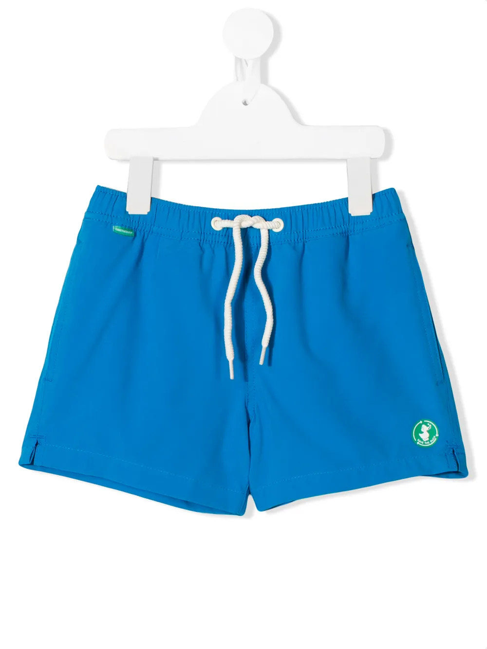 Save The Duck Kids' Printed Logo Track Shorts In Blue