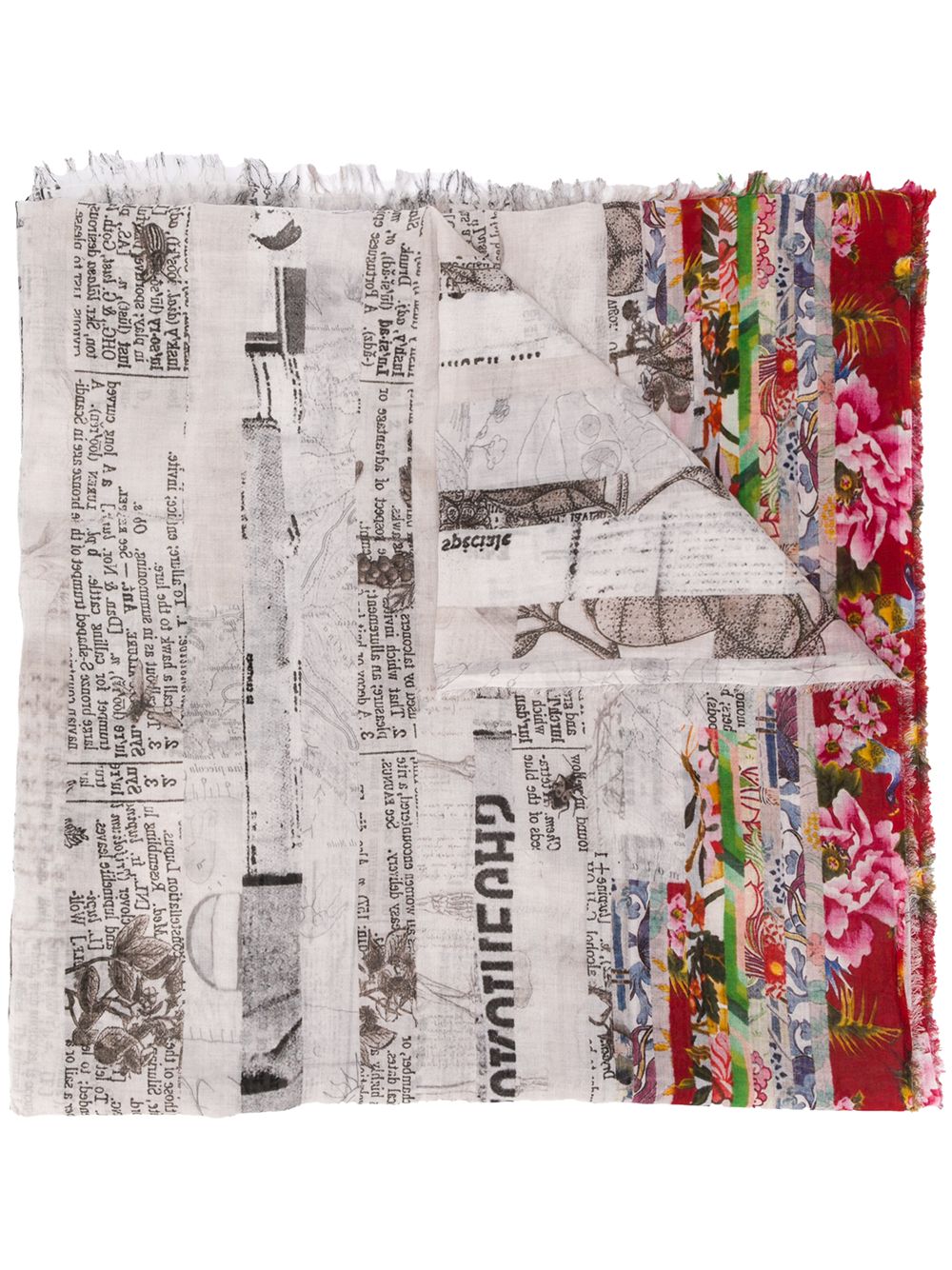 фото Faliero sarti leonardo multi-print scarf