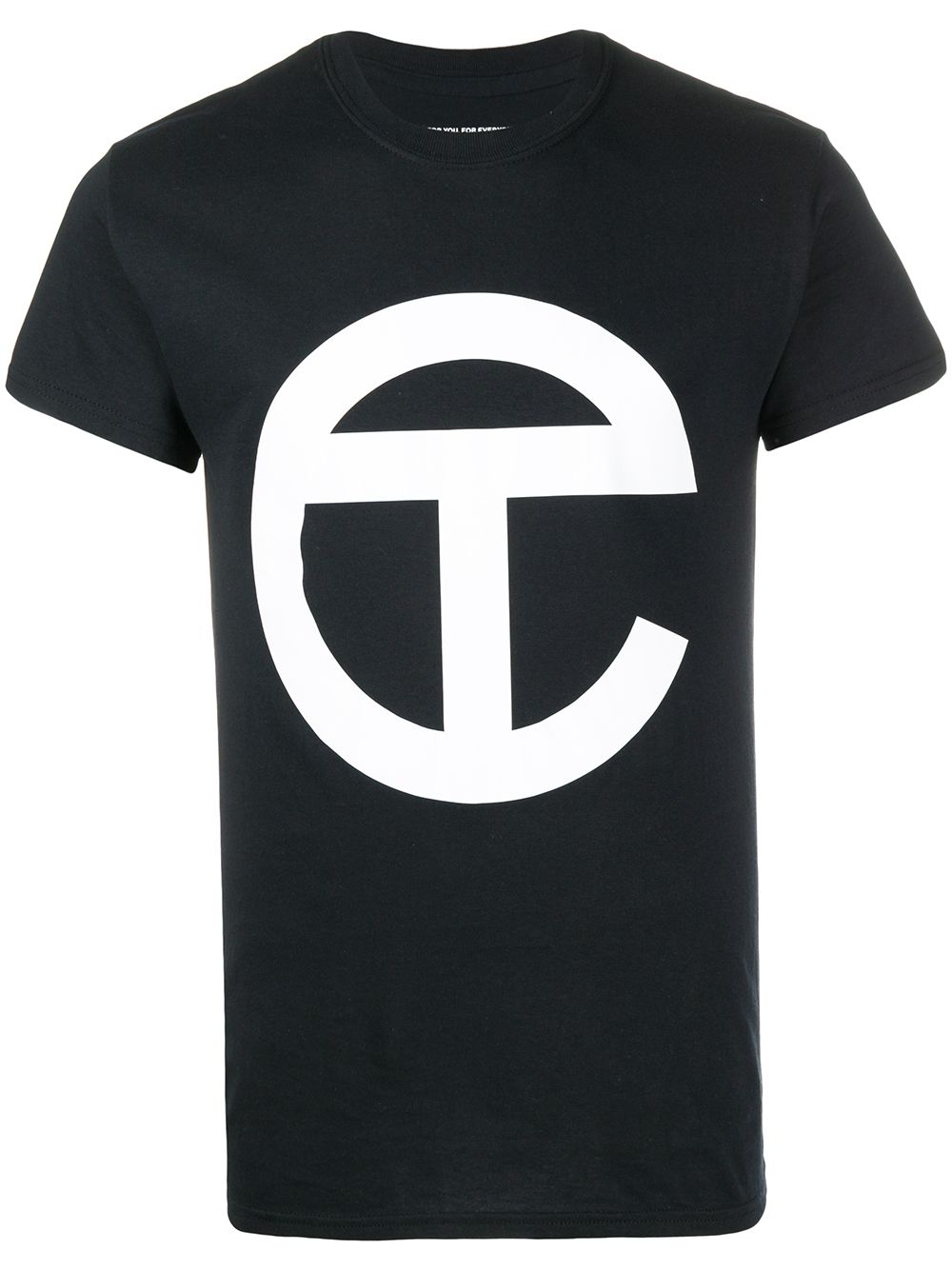 Telfar Longline Logo Print T-shirt In Black