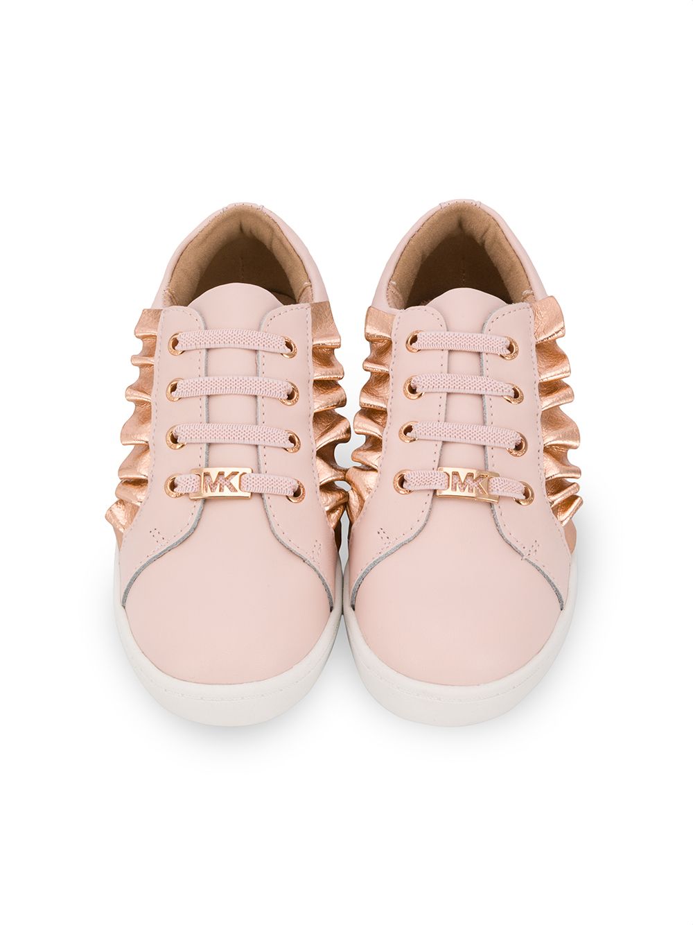 фото Michael kors kids logo ruffle sneakers