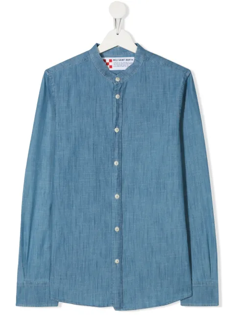 MC2 Saint Barth Kids camisa Pati con cuello mao