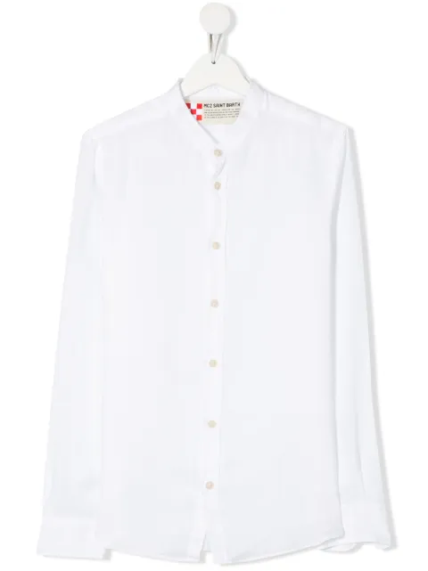 MC2 Saint Barth Kids TEEN Pati band-collar shirt