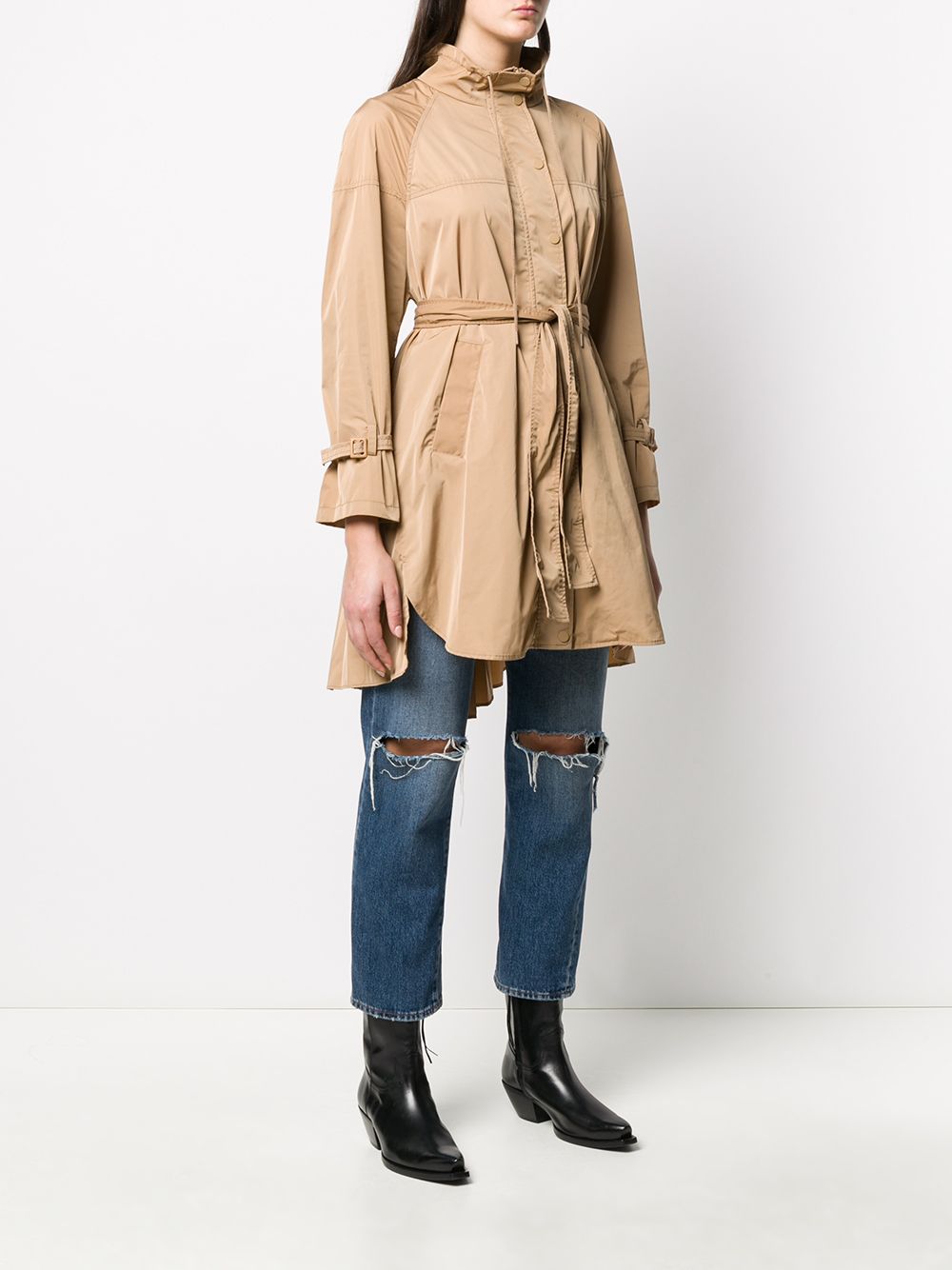 фото Twin-set tie waist rain coat