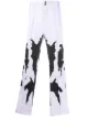 Image 1 of Youths In Balaclava Ink Blot straight-leg trousers