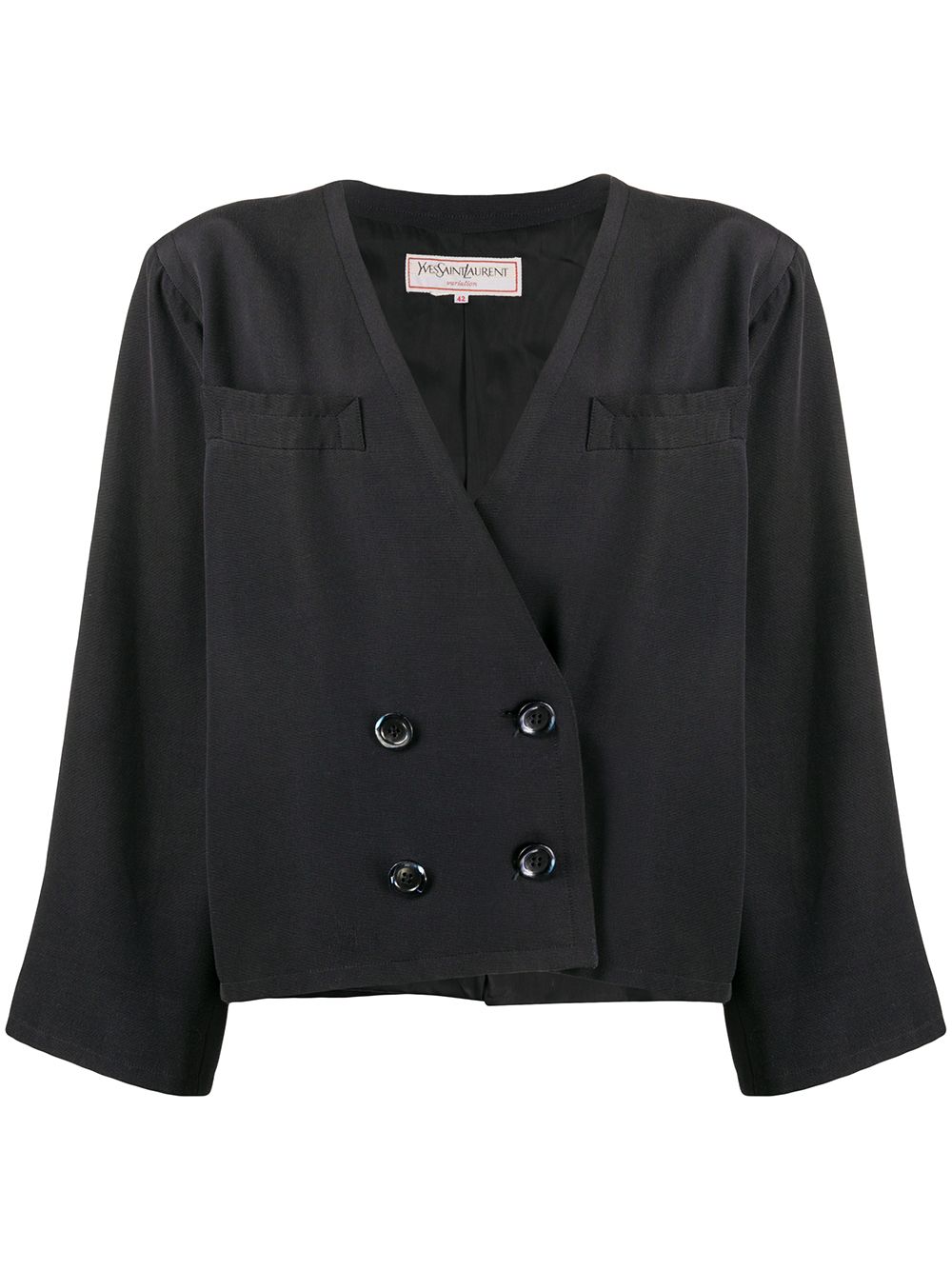 фото Yves saint laurent pre-owned double-breasted oversized jacket