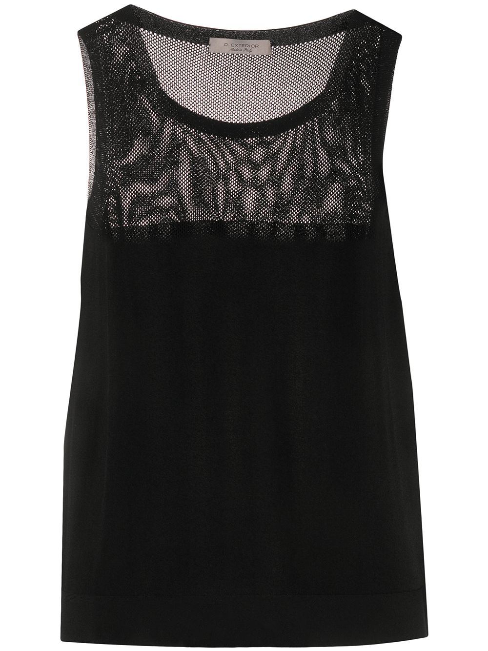 фото D.exterior mesh panelled vest top