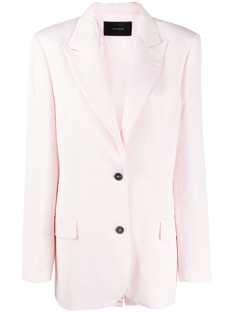 Frenken Oversized Single-breasted Blazer In Pink