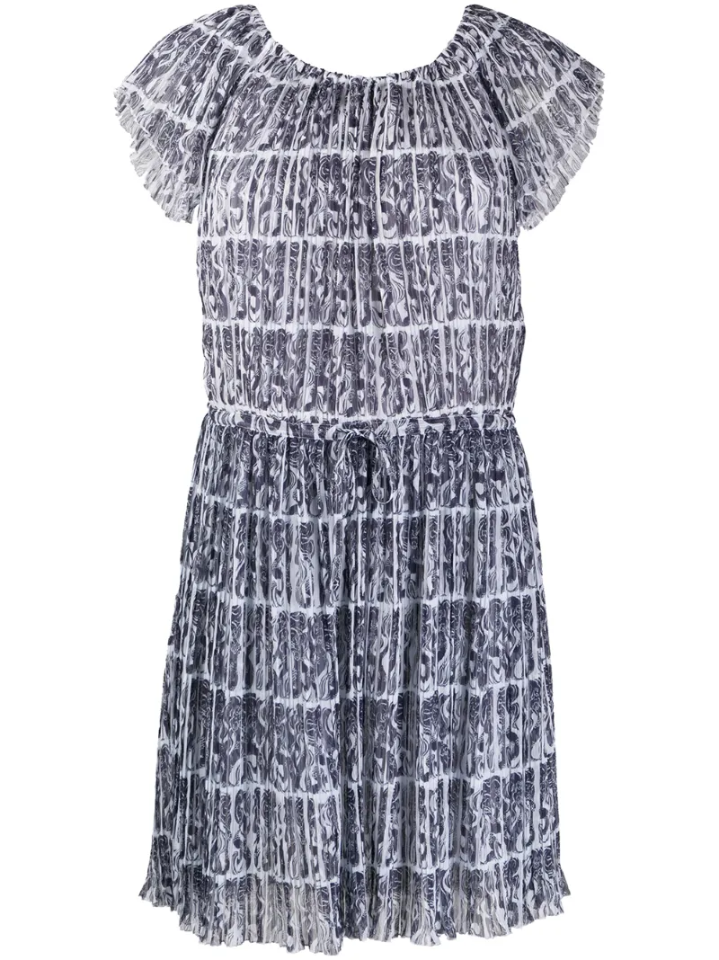 KENZO MERMAID PLEATED DRESS