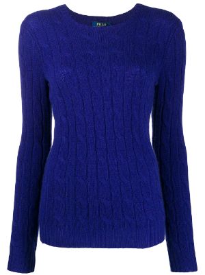 ralph lauren women's cashmere cable knit sweater