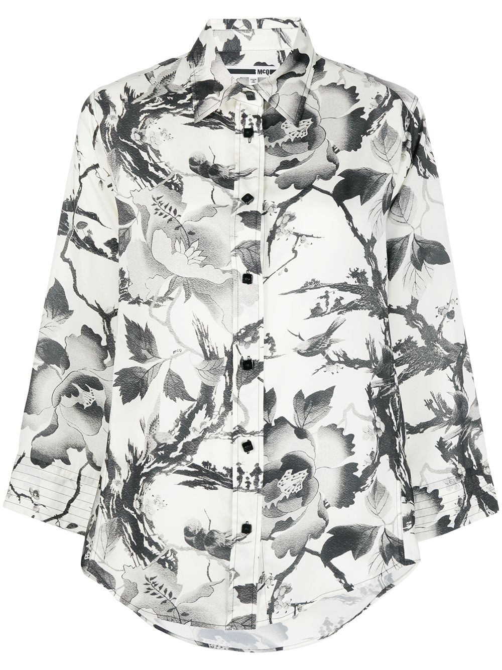 фото Mcq alexander mcqueen floral print blouse