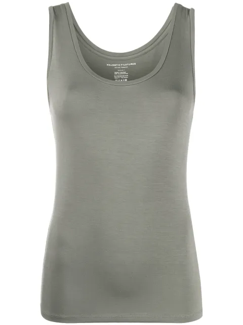 Majestic Filatures plain fitted tank top