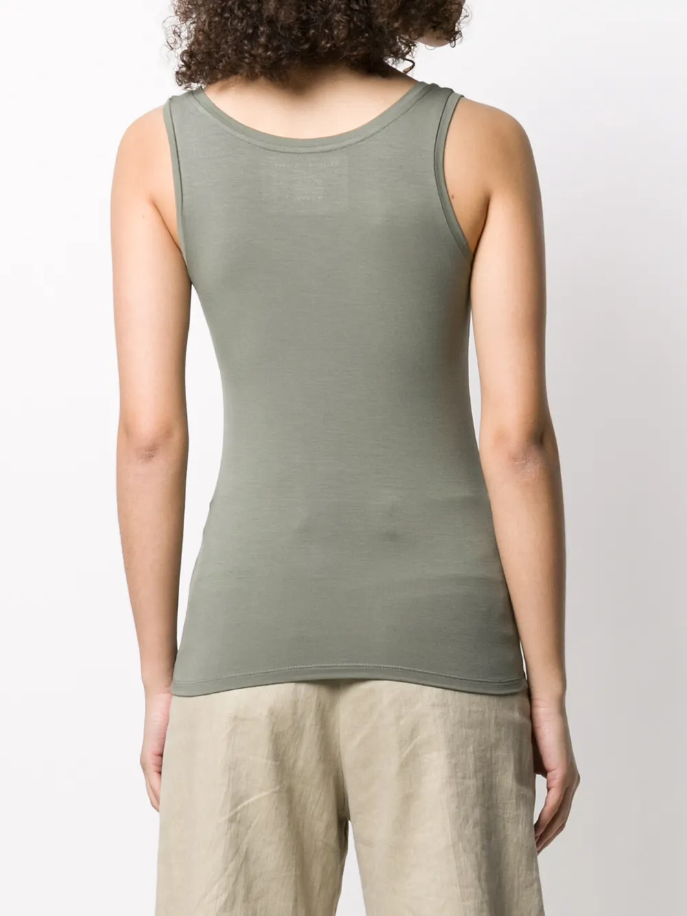 Majestic Filatures Effen tanktop Groen