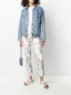 Image 2 of Laneus rose print skinny trousers