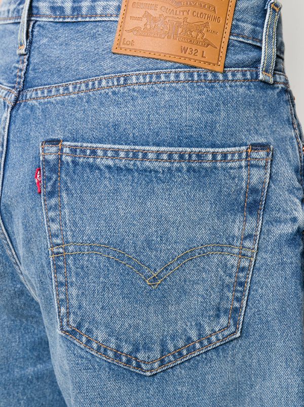 wide leg denim bermuda shorts