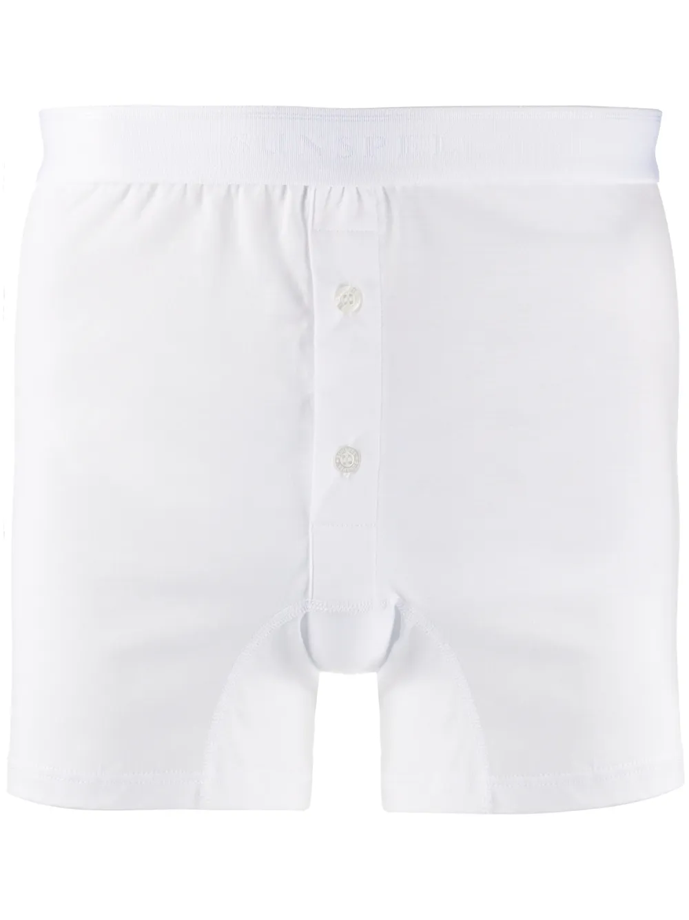 Sunspel buttoned branded boxers | White | Image 1