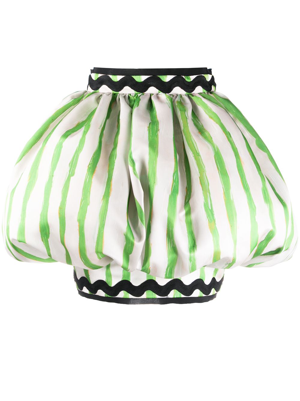 фото Moschino пышная юбка мини green stripes