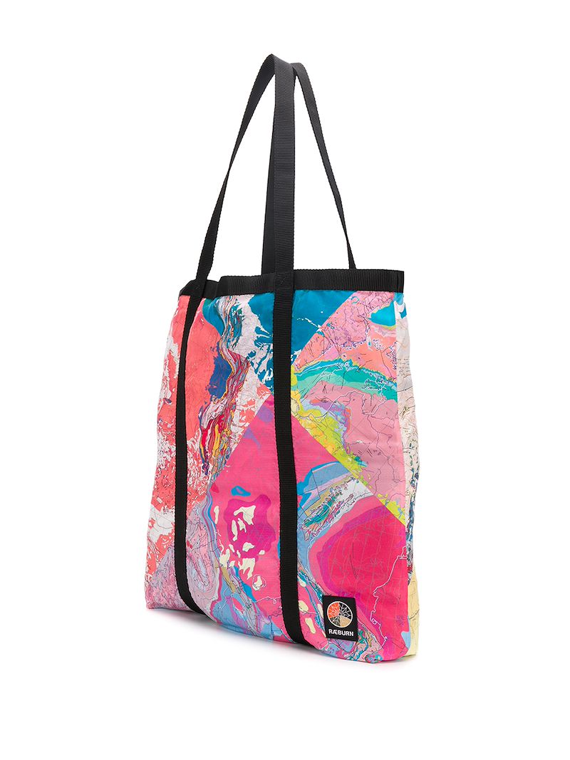Raeburn Multi Map Tote In Pink
