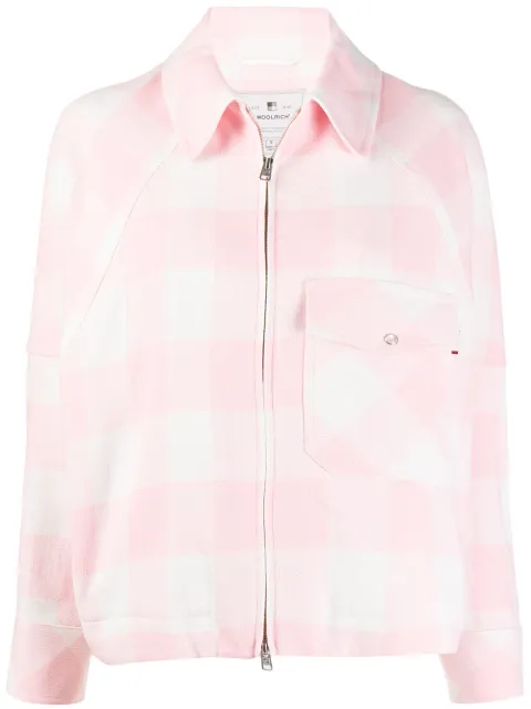Woolrich veste boxy à carreaux