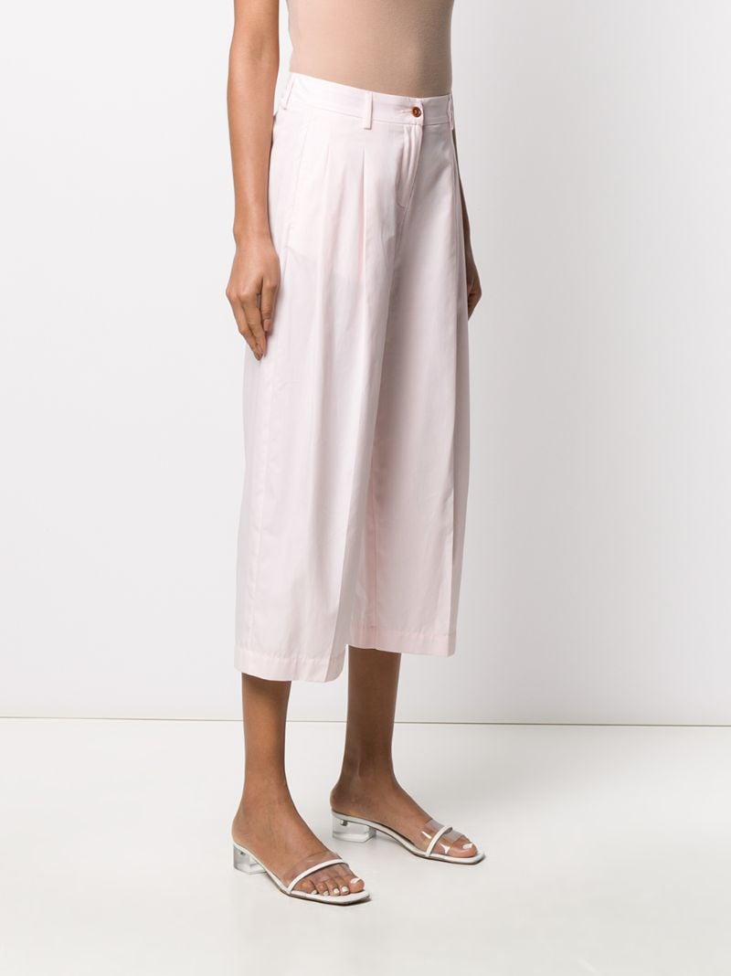 Shop Jejia Cropped Tailored Trousers In Pink