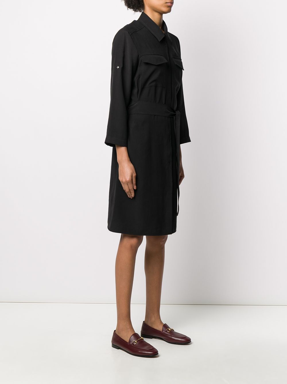 фото D.exterior belted shirt dress