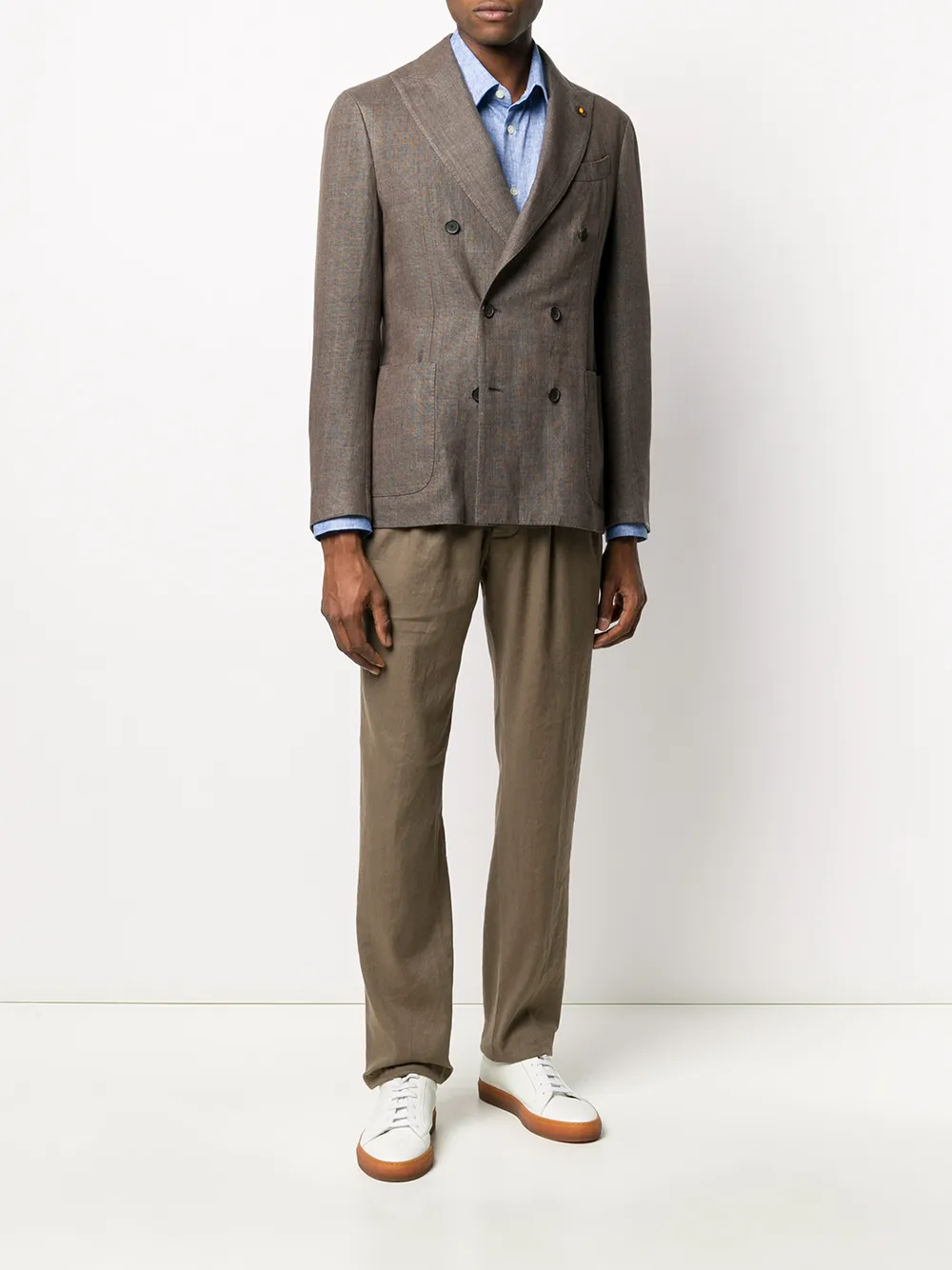 Dell'oglio Overhemd met knopen - Blauw