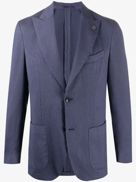 Lardini blazer droit en maille fine