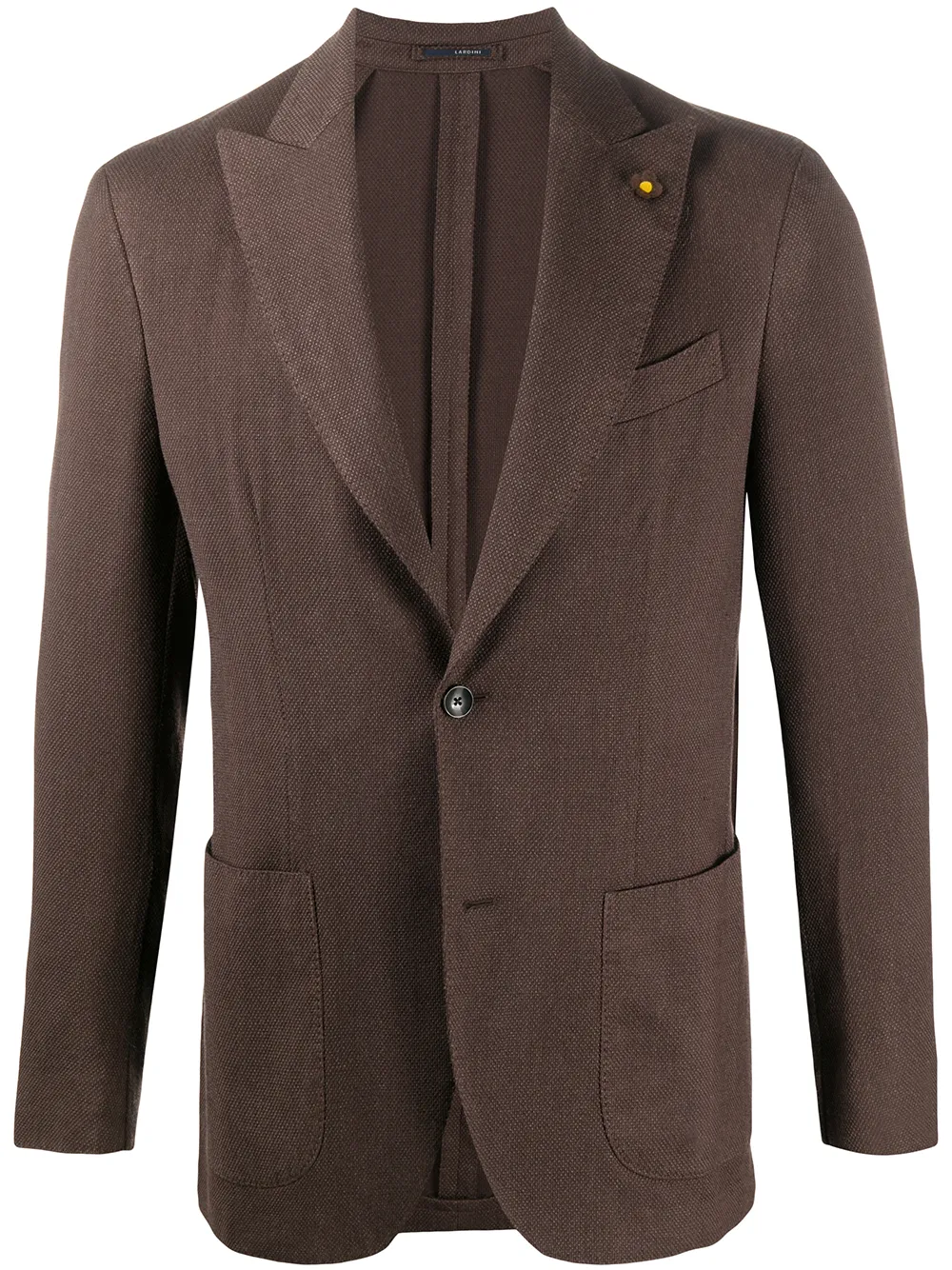 

Lardini blazer de tejido con botones - Marrón