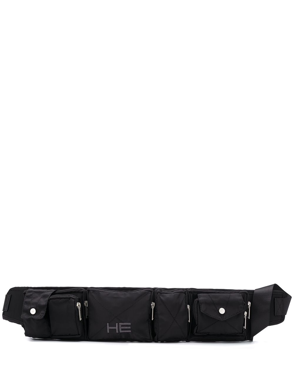 фото Heliot emil multi-pocket logo embroidered belt bag