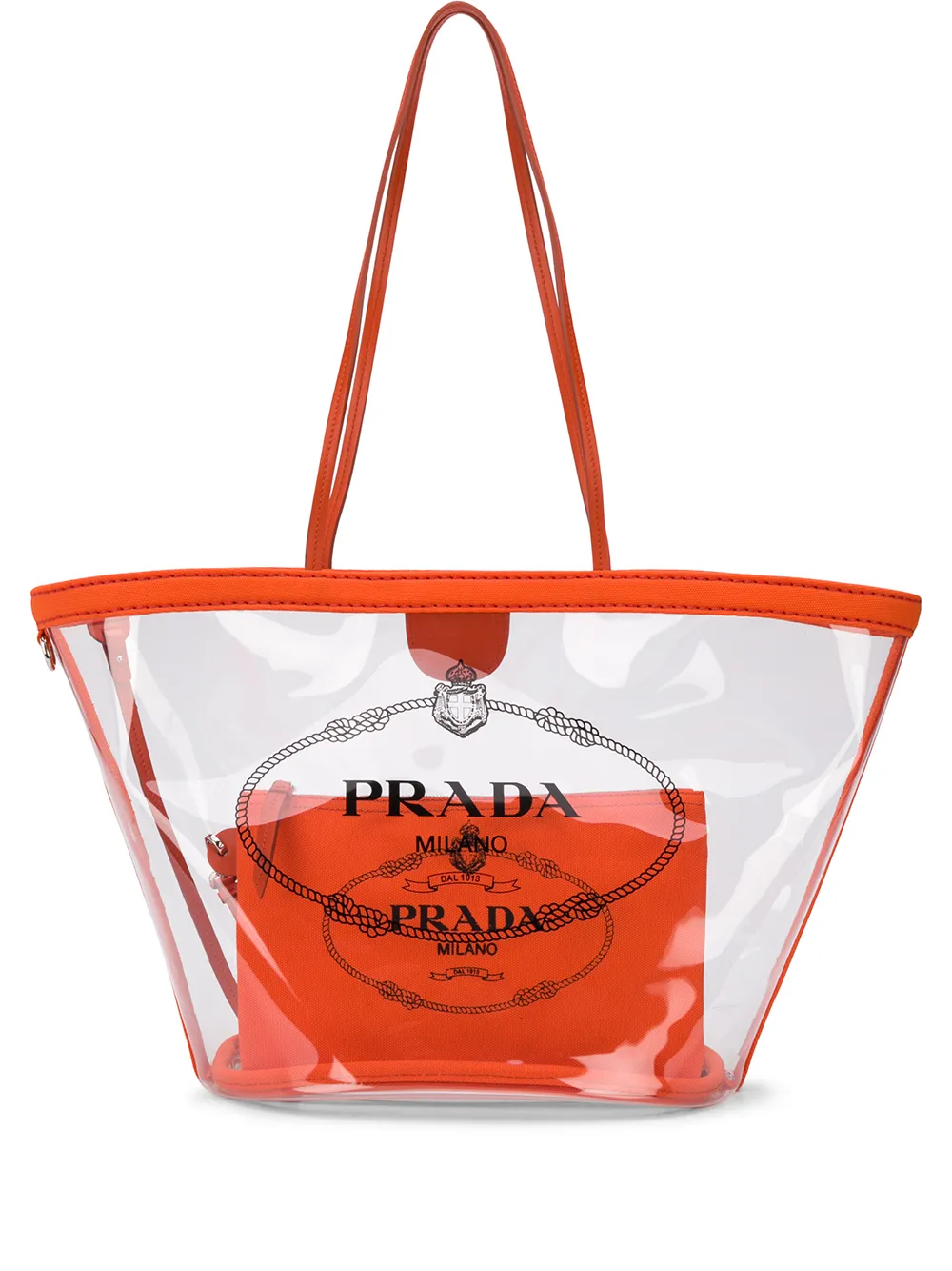 prada transparent tote