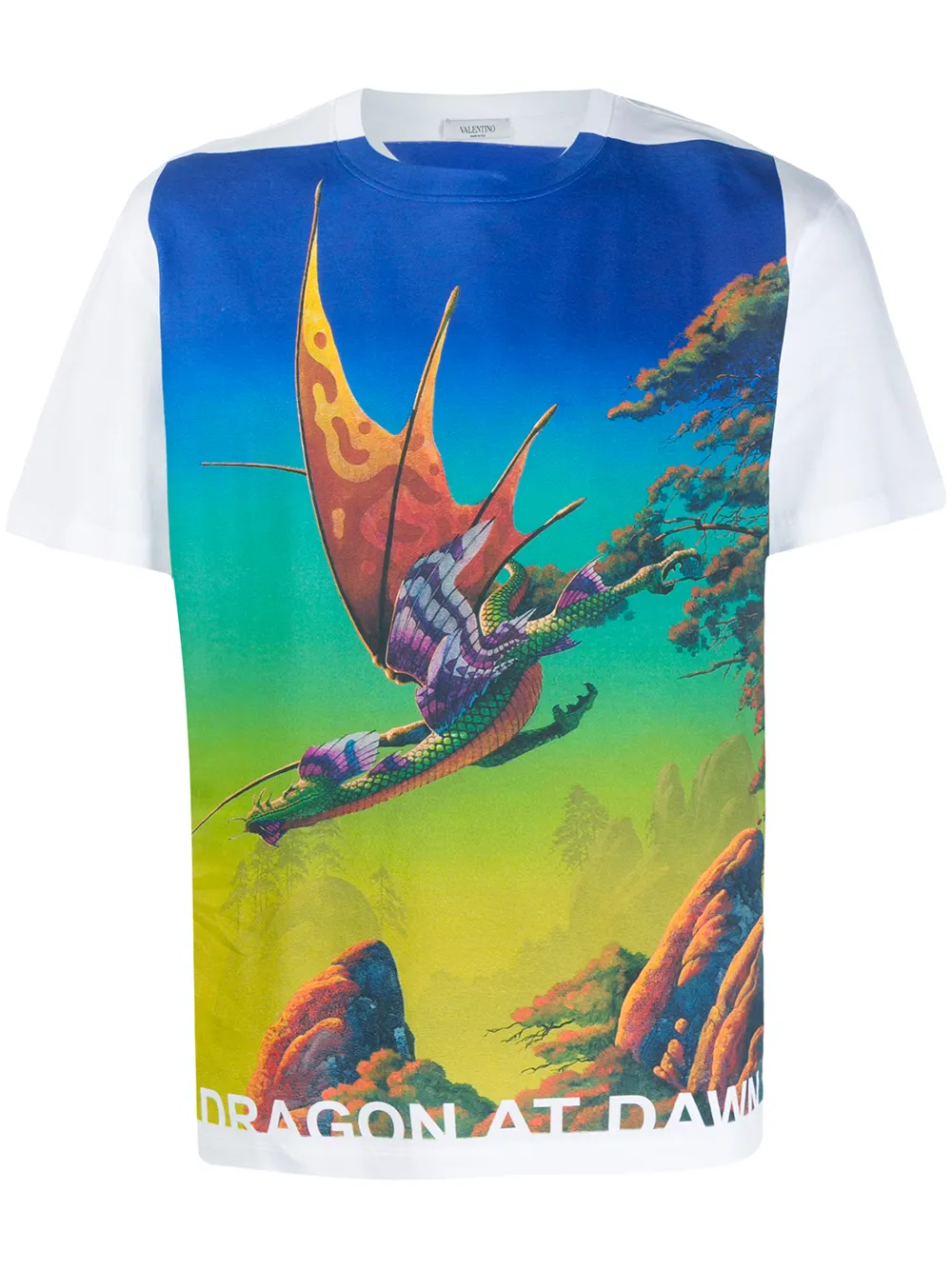 VALENTINO GARAVANI X ROGER DEAN 'DRAGON AT DAWN' T-SHIRT