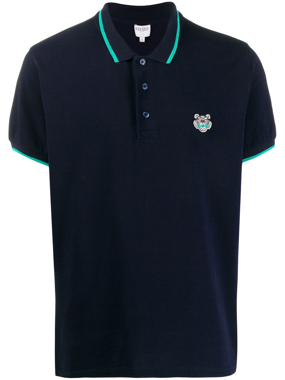 фото Kenzo tiger patch polo shirt