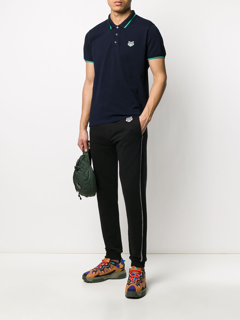 фото Kenzo tiger patch polo shirt