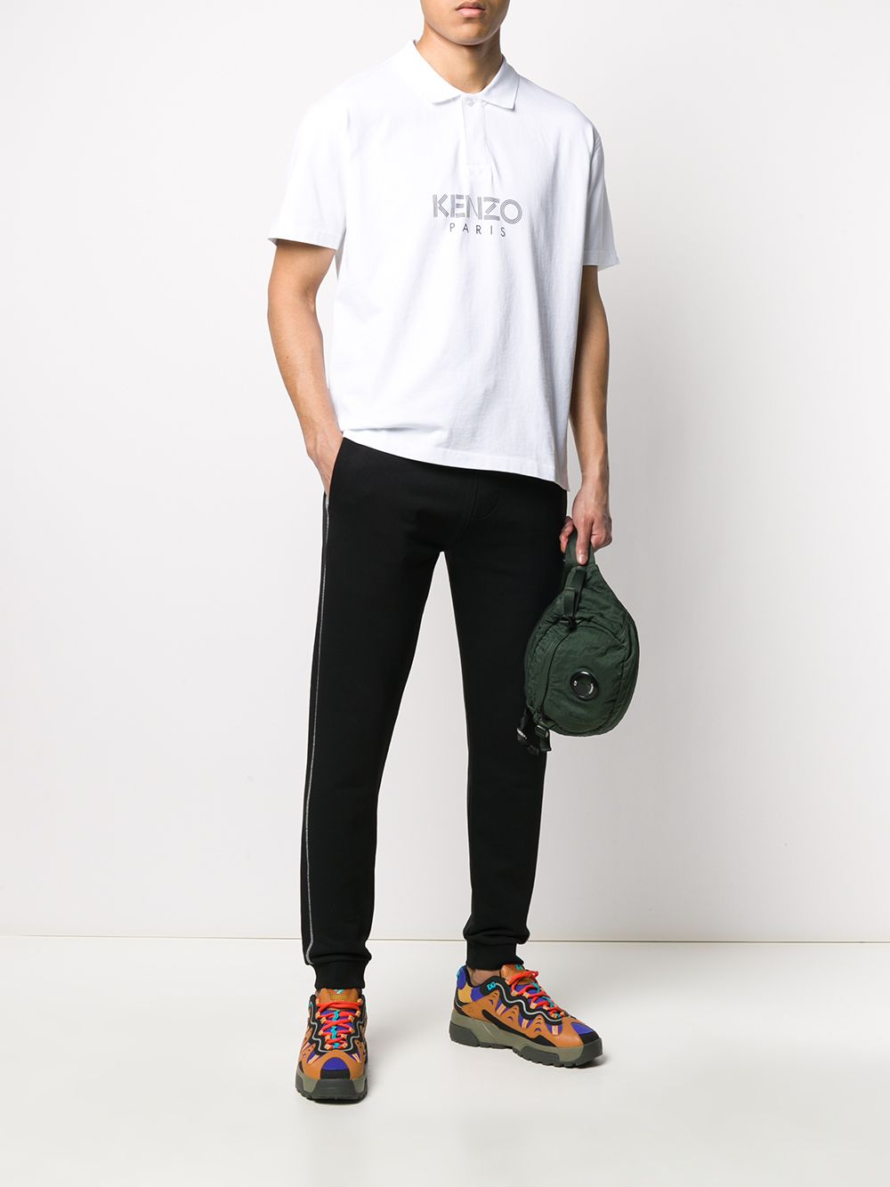 фото Kenzo logo print polo shirt