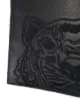 Kenzo tiger embroidered leather clutch