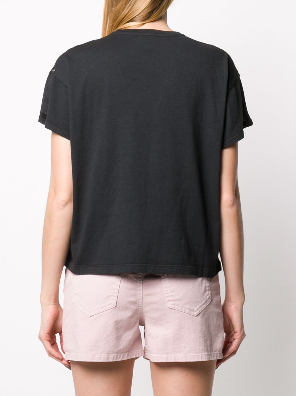 фото Nude short-sleeve fitted t-shirt