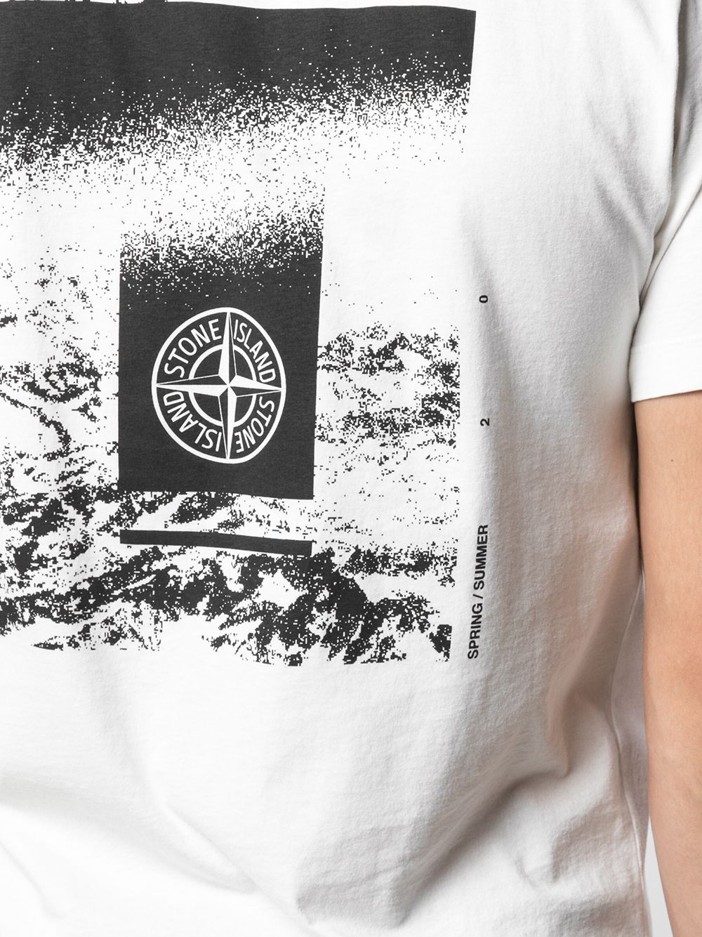 фото Stone island футболка с логотипом