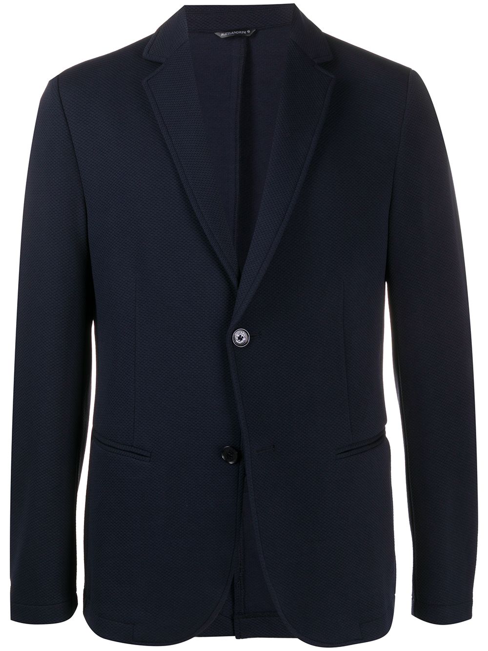 Daniele Alessandrini Single Breasted Two Tone Blazer In Blue