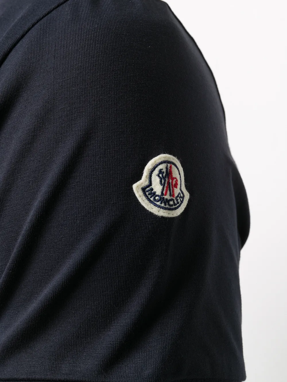 фото Moncler футболка с отделкой в полоску