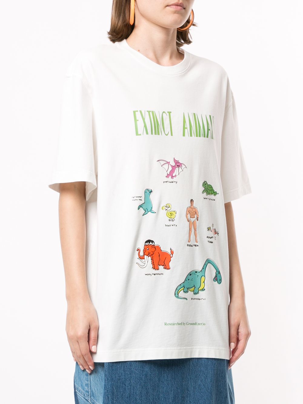 фото Ground zero extinct animals oversized t-shirt