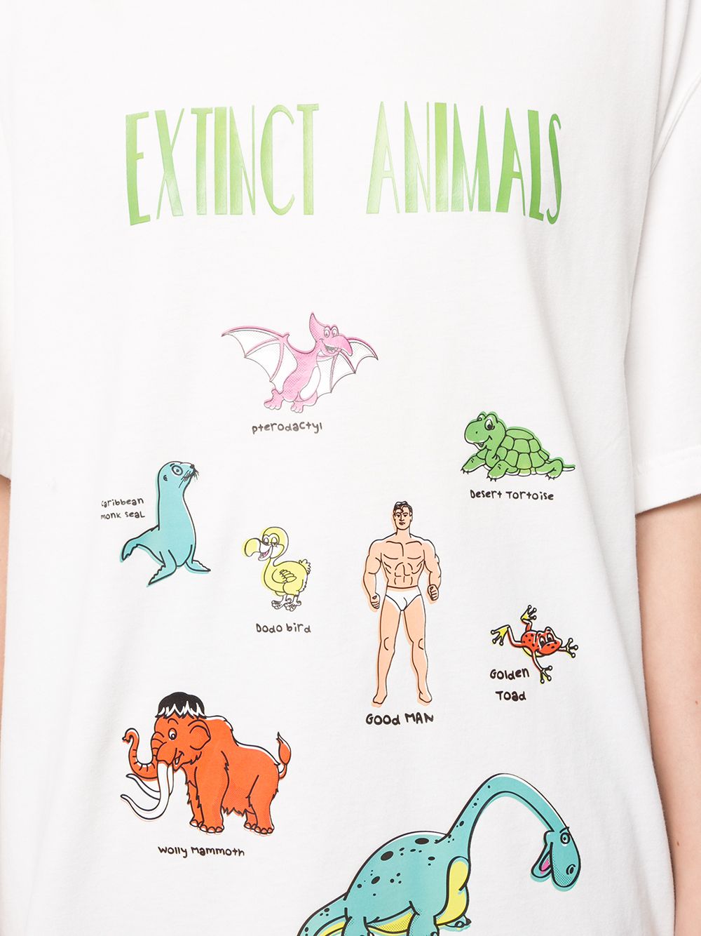 фото Ground zero extinct animals oversized t-shirt