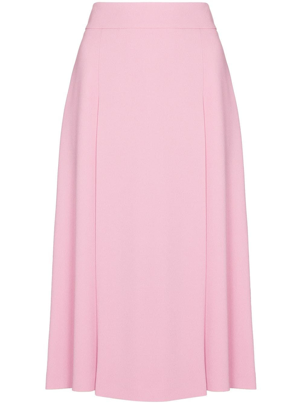 Dolce & Gabbana Pleated Front High-waisted Skirt In Pink