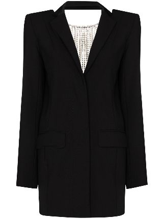 blazer dress with tassels