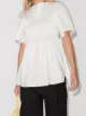 Image 2 of Totême x Browns 50 smocked short-sleeve blouse