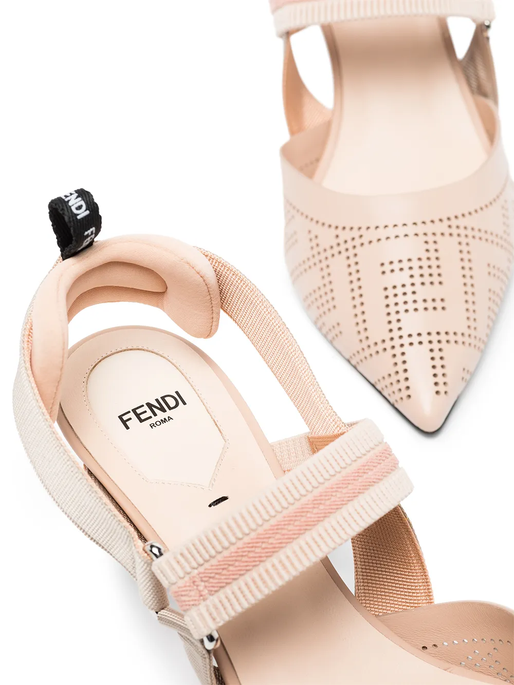 фото Fendi туфли-лодочки с логотипом