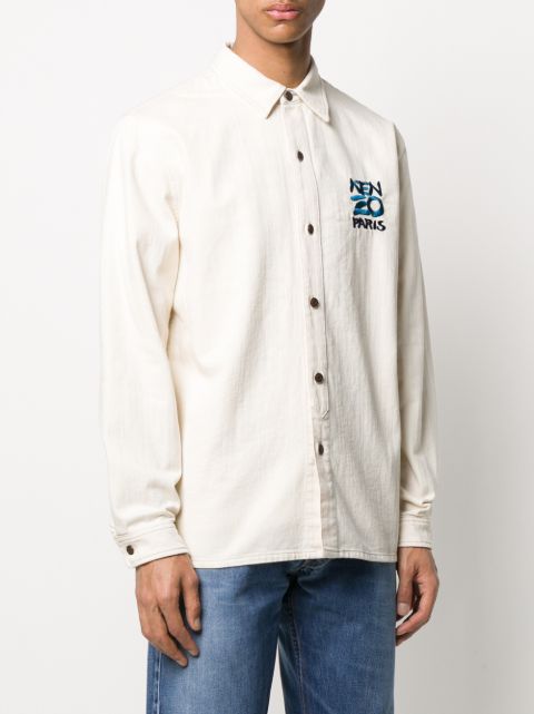 embroidered overshirt