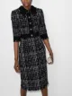 Image 2 of Dolce & Gabbana short-sleeve tweed midi dress