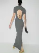 Jacquemus cutout maxi dress