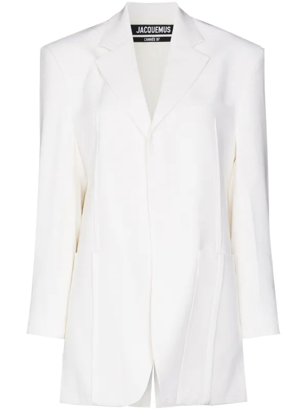 oversized blazer white