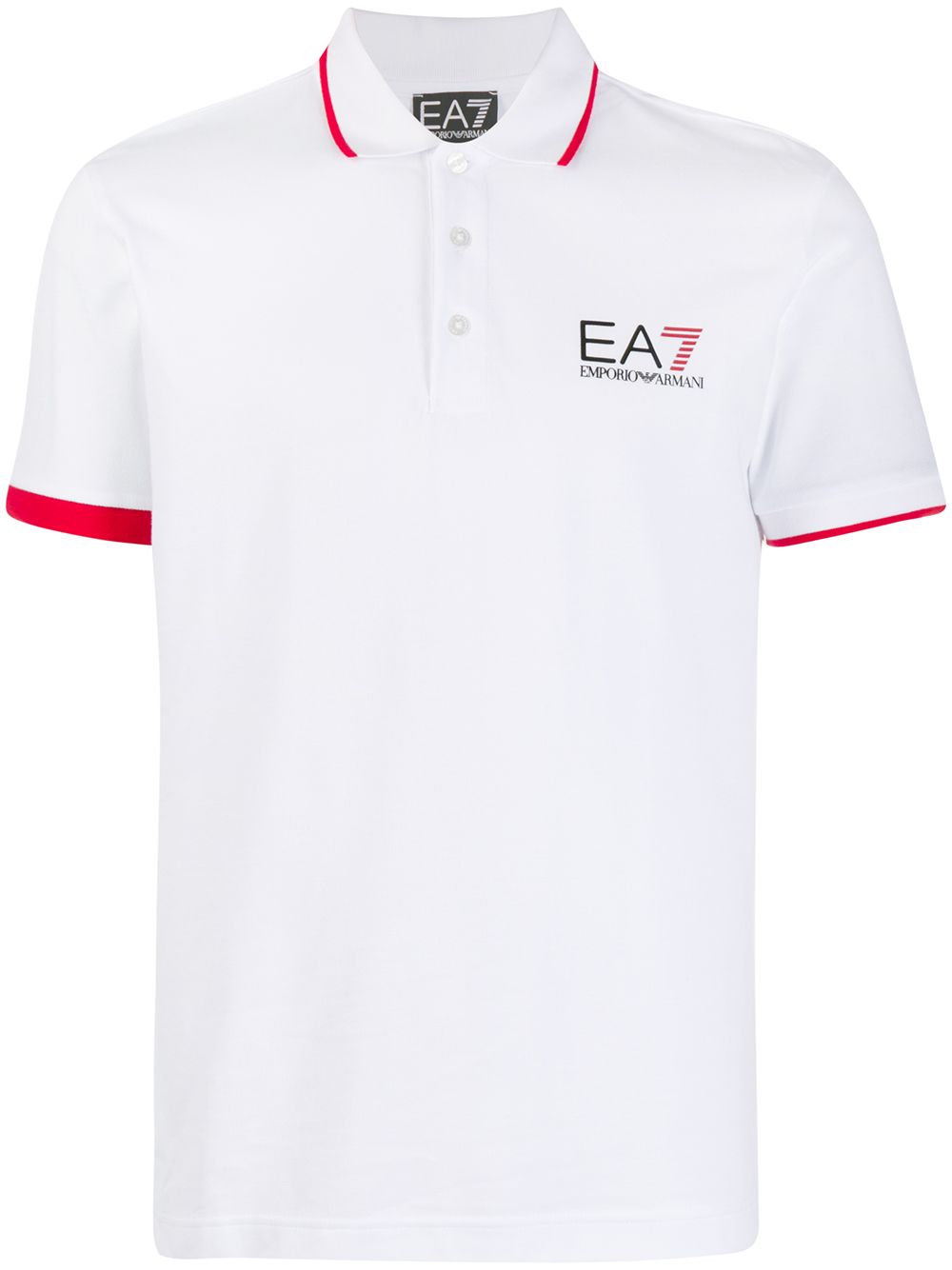 фото Ea7 emporio armani contrast-trim polo shirt